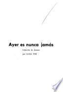 Ayer es nunca jamás