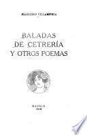 Baladas de cetrería y otros poemas