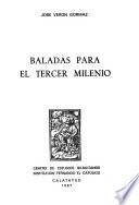 Baladas para el tercer milenio