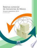 Balanza comercial de mercancías de México. Anuario estadístico 2014. Exportaciones pesos