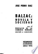 Balzac, novela y sociedad