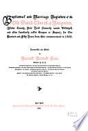 Baptismal and Marriage Registers of the Old Dutch Church of Kingston, Ulster County, New York