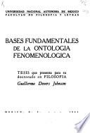 Bases fundamentales de la ontología