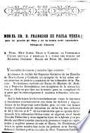 Begin. Nos el Dr. D. F. de P. V., etc. [A Pastoral Letter. 18 Dec., 1855.]