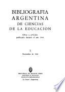 Bibliografía argentina de ciencias de la educación