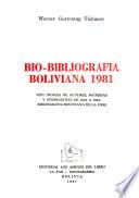 Bibliografía boliviana