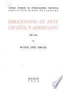 Bibliografía de arte español y americano, 1936-1940