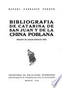 Bibliografía de Catarina de San Juan y de la China poblana