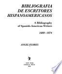 Bibliografía de escritores hispanoamericanos, 1609-1974