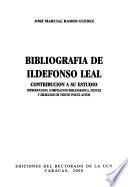 Bibliografía de Ildefonso Leal