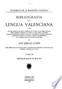 Bibliografía de la lengua valenciana: Siglos XVII y XVIII: entries 1149-2141