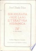 Bibliografia De La Literatura Hispanica