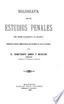 Bibliografia de los estudios penales por orden alfabético de autores