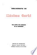 Bibliografía de Máximo Gorki