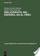 Bibliografía del español en el Peru