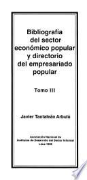 Bibliografía del sector económico popular y directorio del empresariado popular