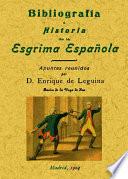 Bibliografía e historia de la esgrima española