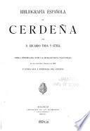 Bibliografia espanola de Cerdena