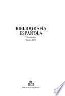 Bibliografía española. Monografías