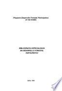 Bibliografía especializada en desarrollo forestal participativo