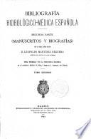 Bibliografía hidrólogico-Médica Española