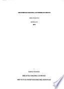 Bibliografía mexicana