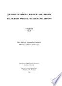 Bibliografía Nacional Nicaragüense, 1800-1978