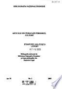 Bibliografia naționalǎ romanǎ