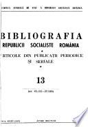 Bibliografia Republicii Socialiste România