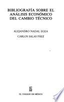 Bibliografía sobre el análisis económico del cambio técnico