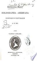 Bibliographia americana historico-naturalis A.D. 1851