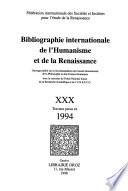 Bibliographie internationale de l'Humanisme et de la Renaissance