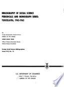 Bibliography of Social Science Periodicals and Monograph Series: Yugoslavia