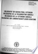 Bibliography on Agricultural Extension