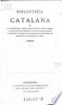 Biblioteca catalana ...