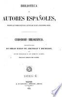 Biblioteca de autores Espanoles, desde la formacion del lenguaje hasta nuestros dias