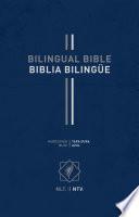Bilingual Bible / Biblia Bilingüe Nlt/Ntv (Hardcover, Blue)