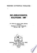 Bio-bibliografía boliviana