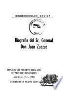 Biografía del Sr. general don Juan Zuazua