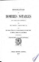 Biografias de hombres notables de Hispano-América