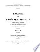 Biologie de l'Amérique australe: Documents biogéographiques et écologiques
