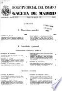 Boletâin oficial del estado: Gaceta de Madrid