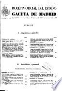 Boletâin oficial del estado: Gaceta de Madrid