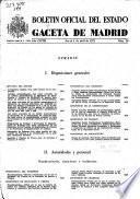 Boletâin oficial del estado: Gaceta de Madrid