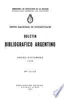 Boletín bibliográfico argentino