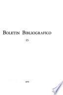 Boletín bibliográfico