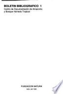Boletín bibliográfico