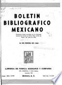 Boletín bibliográfico mexicano