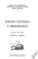 Boletín cultural y bibliográfico