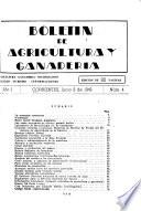 Boletín de Agricultura y Ganadería